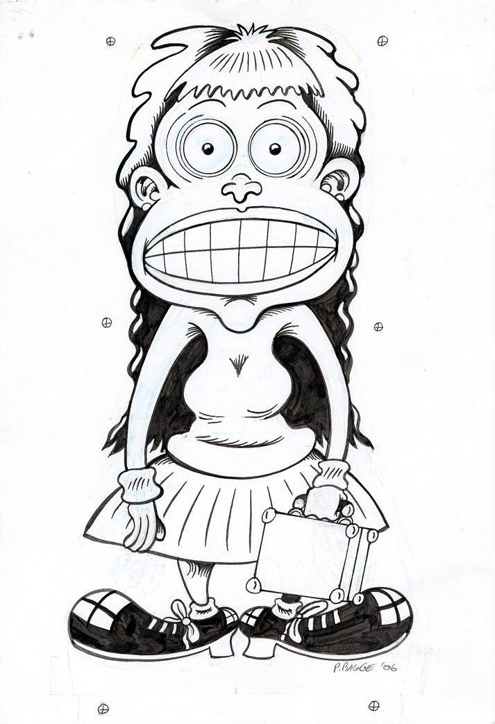 PETER BAGGE Lisa CIRCUS PUNK Original Art HATE  