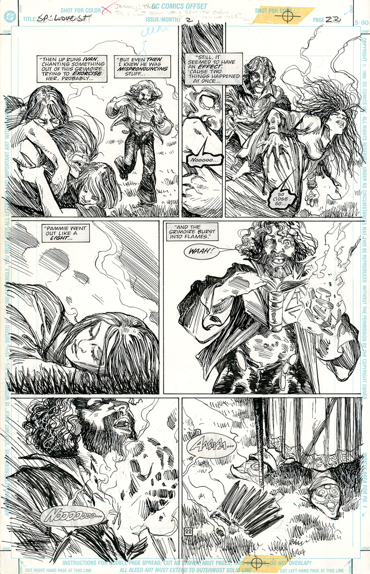 MICHAEL ZULLI Sandman PresentsLove St. #2 p22 ORIGINAL COMIC ART 